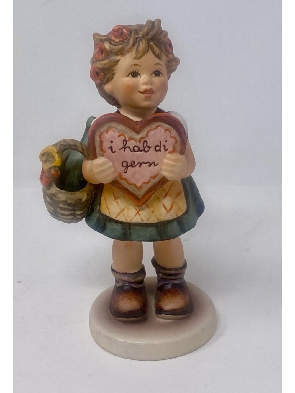 Goebel Hummel Valentine Gift # 387 Figurine Germany Exclusive Club Edition 1972